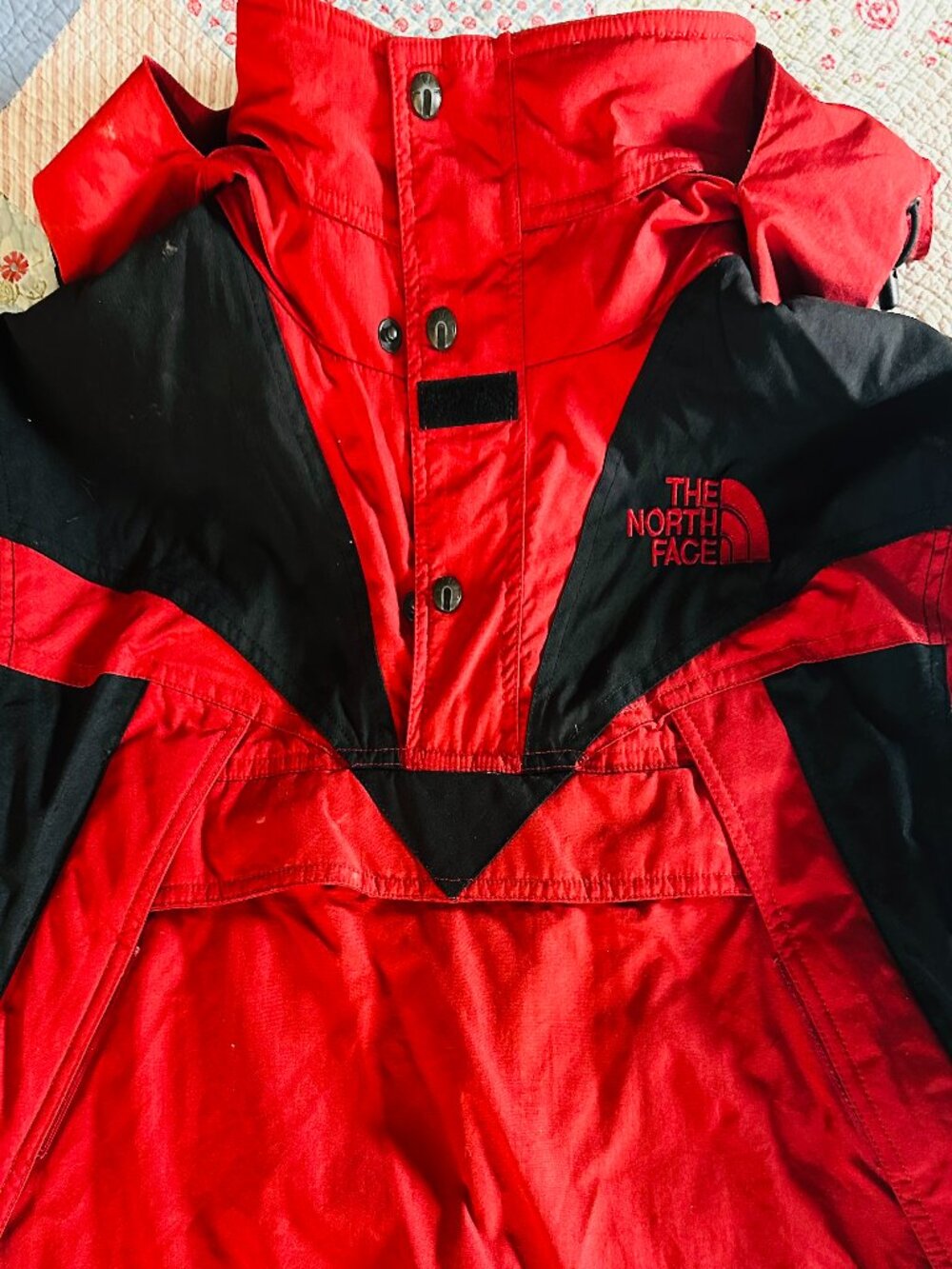 VTG 90s North Face Steep Tech Apogee Jacket Med Red Black Scot Schmidt Grails